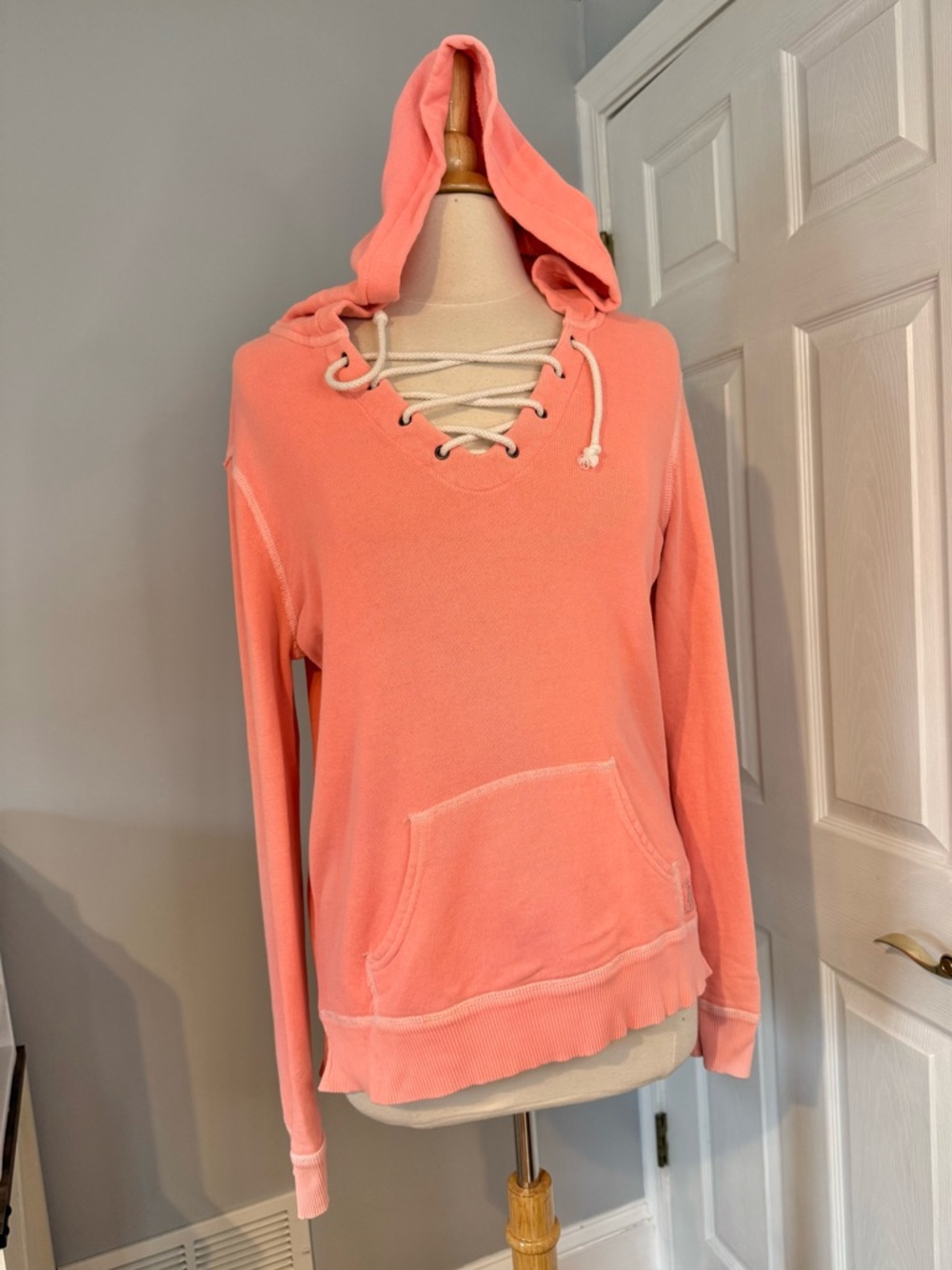 American Eagle Outfitters lace up terry hoodie